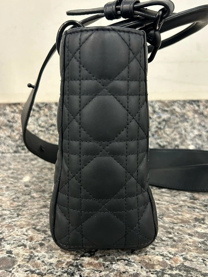 Christian Dior Small Lady Dior My ABCDior Bag Ultramatte Cannage SPBSAL 336647 - Image 4 of 4