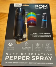 POM Pepper Spray Flip Top Clip - Maximum Strength OC Spray (Up to 12 Ft.)