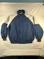 Vintage 1992 Chevrolet Skilled Tech Bomber Jacket Navy Grey XXL Made in USA
