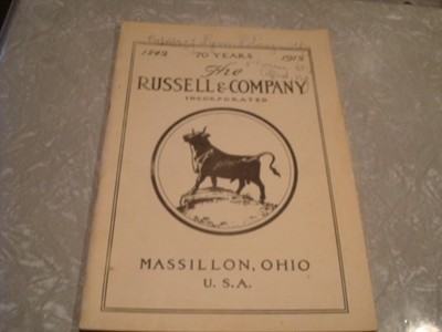 THE RUSSELL & CO ENGINES AND THRESHING MACHINERY CATALOG, STEAM TRACTORs 1912