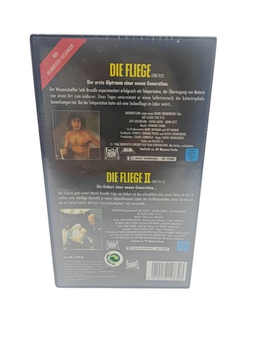 2 x VHS Film Rarität: DIE FLIEGE 1 & 2 (1986 + 1989) seltene Doppelbox NEU - Imagen 3 de 10