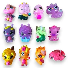 Spin Master Hatchimals CollEGGtibles Lot of 12 Figures Orange Draggle Glitter
