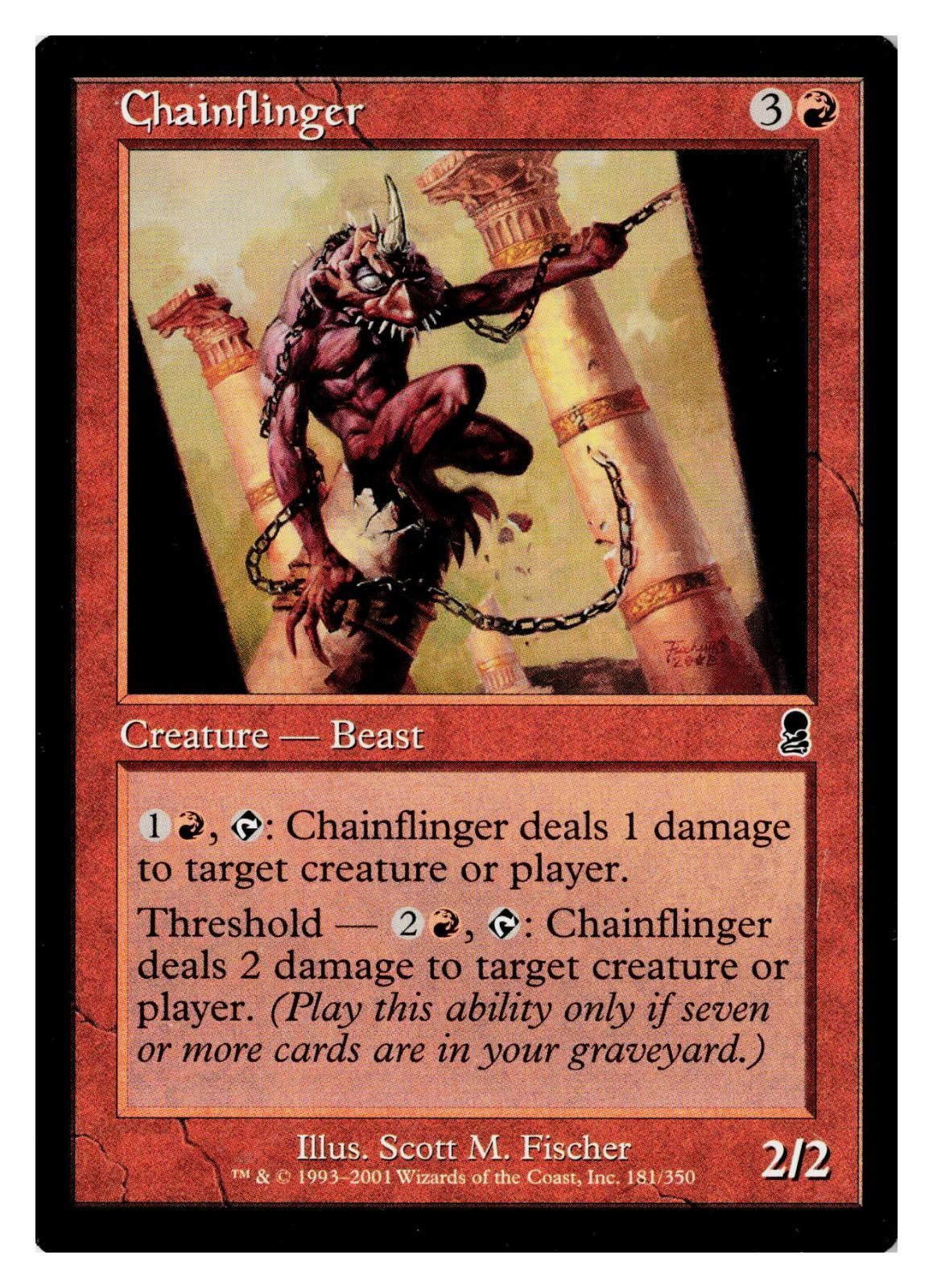 Chainflinger 181 Common Odyssey Magic: The Gathering Lightly Played