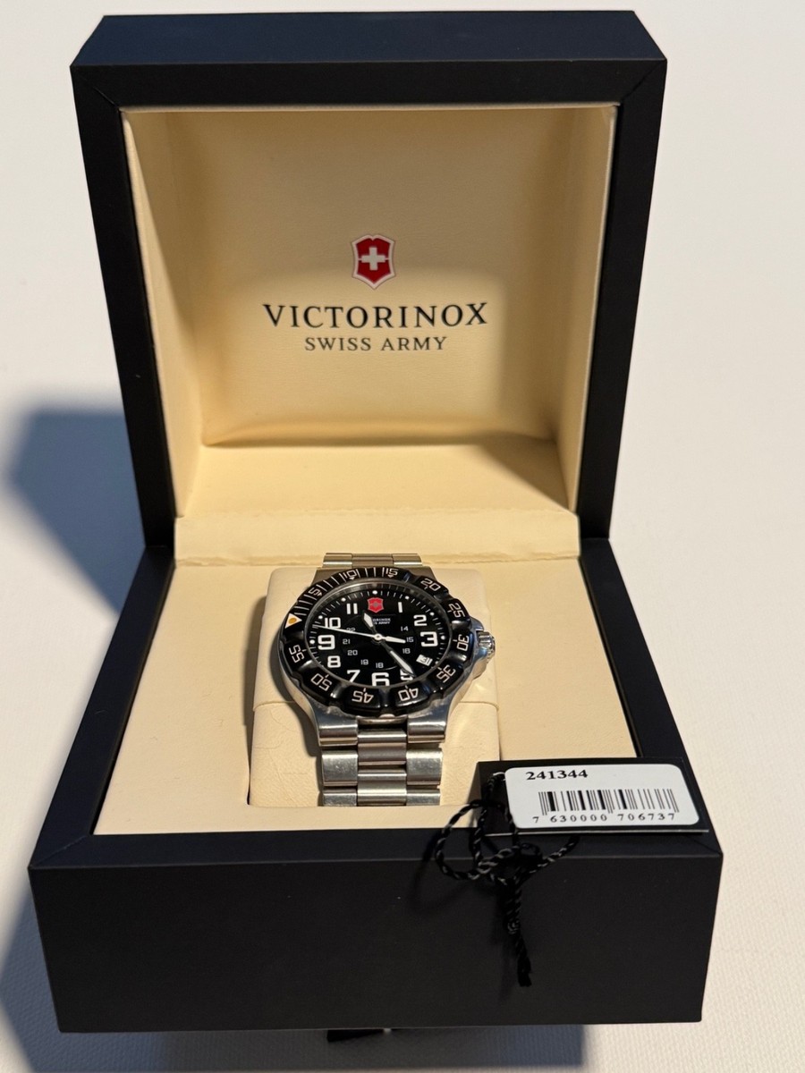 Victorinox Swiss Army Men Summit XLT Silver Tone Quartz Analog