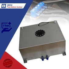 80L 20 Gallon Lightweight Polished Race Drift Fuel Cell Tank & Level Sender