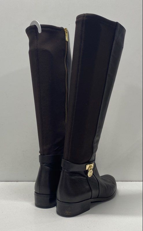 Michael Kors Black Solid Knee High Boot Women 7.5 - image 4