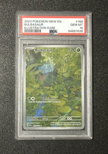 PSA 10 💎 BULBASAUR #166 SIR – POKEMON 151 – SCARLET & VIOLET
