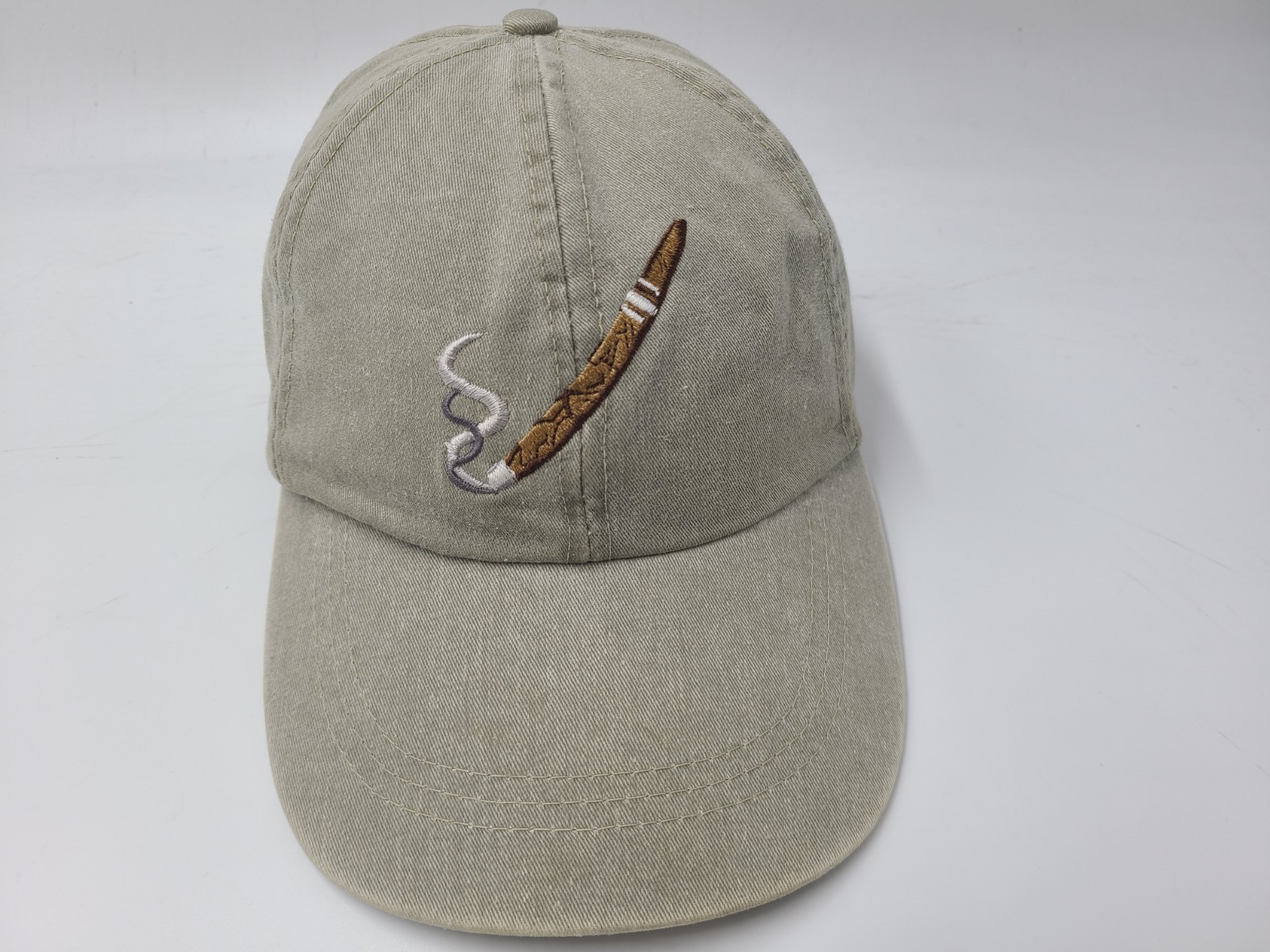 Vintage The Original Cigar Clothing Company Strapback (Fits Small) Hat Cap Gray