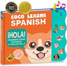 Spanish Baby Books Vol. 2, Spanish Books for Kids 1-3, Bilingual Baby Books, Cu