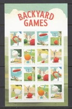 USA PANE FOREVER NEW 2021 BACKYARD GAMES S.A. MNH  PL# B1111