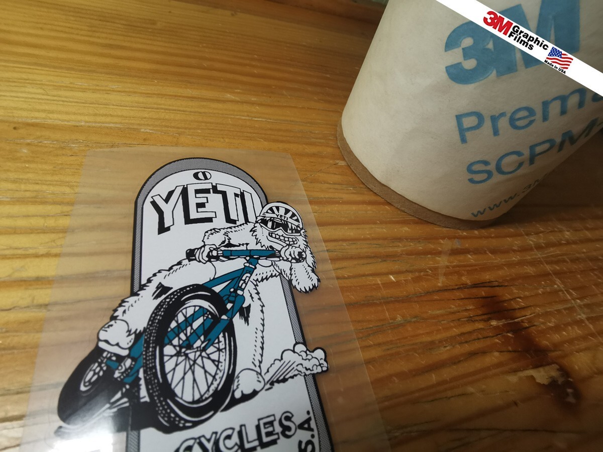 Yeti Cycles USA logo head tube decal X1 sticker stickers