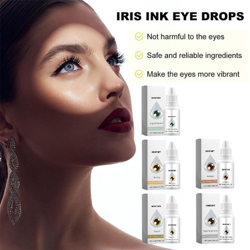 Iris Ink Eye Drops, IrisInk Color-Changing Eye Drops, Change Eye Color Brighten - Picture 3 of 17
