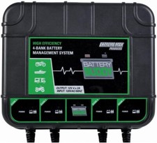 Marine Battery Charger 4-Bank 8-Amp 2-Amp Per Bank 12v Battery Management