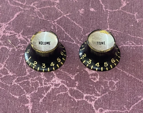 Vintage 1965 Gibson EB-O Bass Knobs (2)
