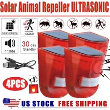 LED Light Solar Strobe Light Solar Alarm Wireless Motion Sensor Detector Outdoor