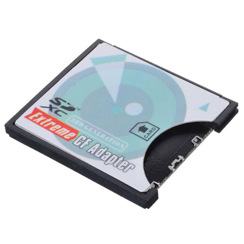 SD to CF Card Adapter MMC SDHC SDXC to Standard Compact Flash Type 2 ...