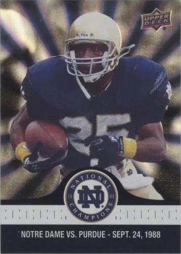 2017 Upper Deck Notre Dame 1988 Championship Rocket Ismail #19