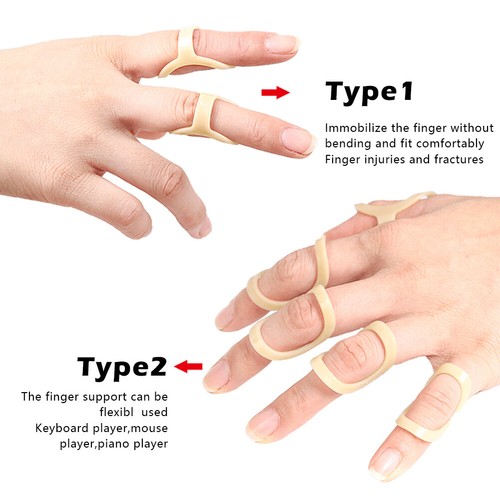 6pcs Trigger Finger Splint Arthritis Protection PP Straighten Middle