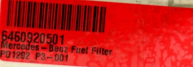 NEW Mercedes-Benz Diesel Fuel Filter 6460920501 R320 07-08 3.0L E320 05-09 3.0L - Imagem 3 de 4