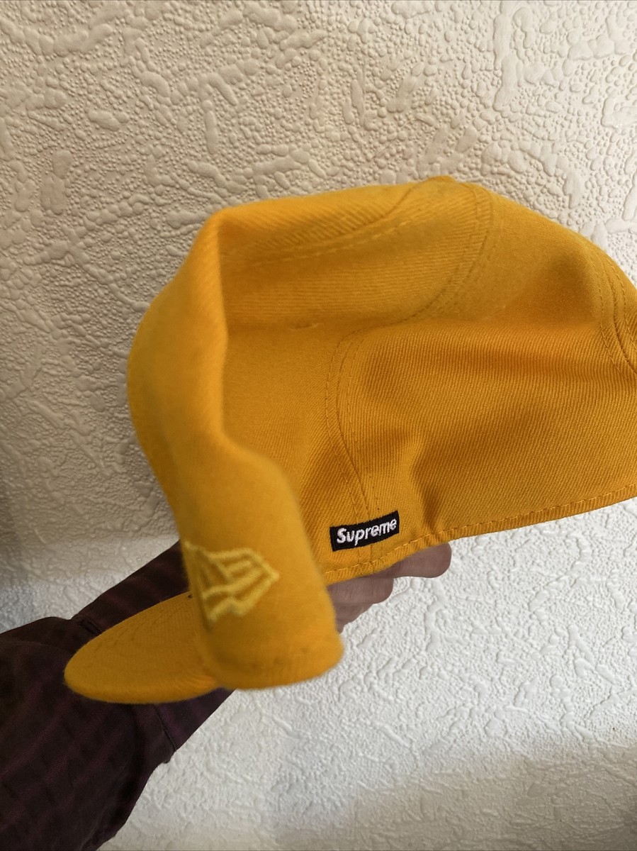 Supreme Public Enemy New Era Baseball Hat Yellow 7.5 Brand New