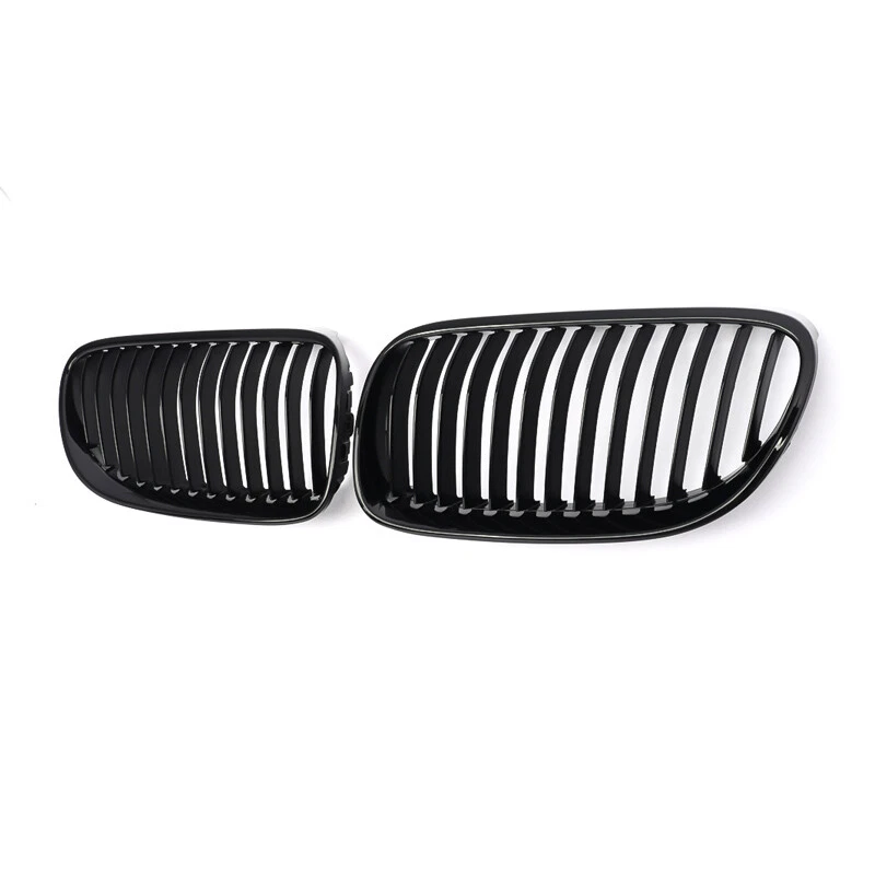 For BMW E92 E93 LCI 10-13 328i 335i Convertible Front Kidney Grilles Gloss Black Foto 2 de 4