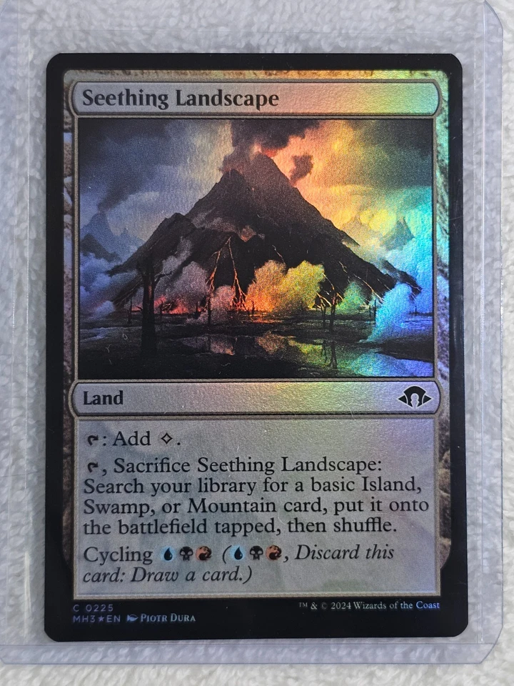 MTG Seething Landscape FOIL Modern Horizons 3 (MH3) #225 Magic Card NM - Image 4 of 4