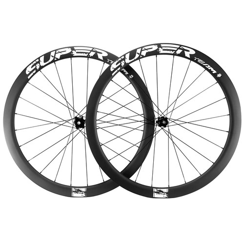 45mm Disc Brake Carbon Wheels 700C 25mm Clincher Disc Brake Bike Carbon Wheelset - Afbeelding 2 van 11