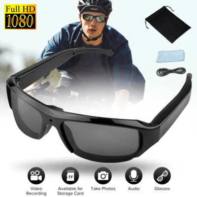 HD 1080P Mini Camera Glasses Eyeglass Cam Video Eyewear Recorder Outdoor Sports - image 1 of 4