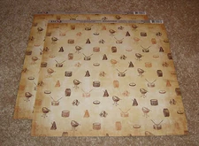 Moxxie 12x12 Scrapbook Double Sided Paper(2) ~ Musically Inclined Percussion