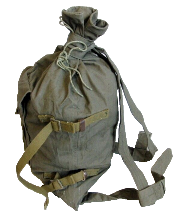 Vintage Soviet Duffle Bag Veshmeshok Canvas Backpack Army Civilian