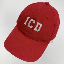 ICD Youth Red Ball Cap Hat Adjustable Baseball