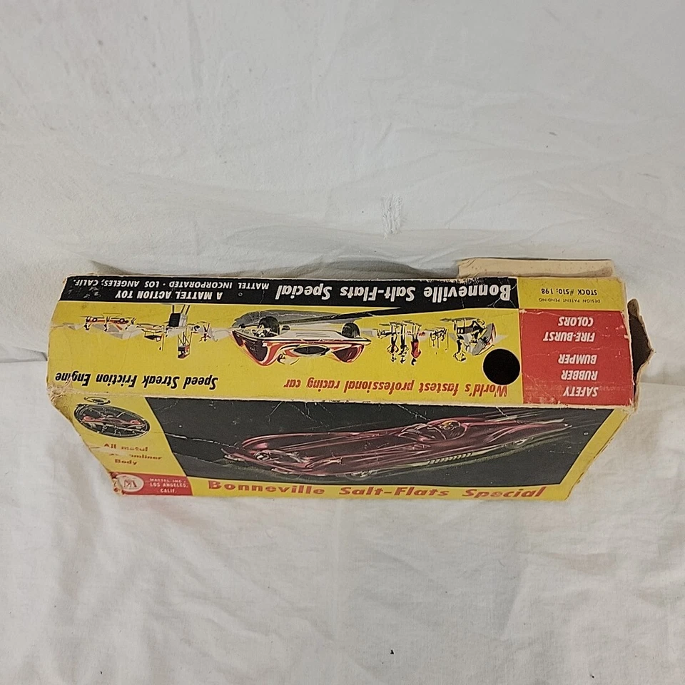 Coche de carreras Bonneville Salt-Flats de colección fricción especial #510: 198 azul Mattel con caja Foto 3 de 4