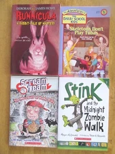 Scary Stories NEW Lot of 4 Paperbacks Grade 3-4 Zombie Skeleton Werewolf Vampire