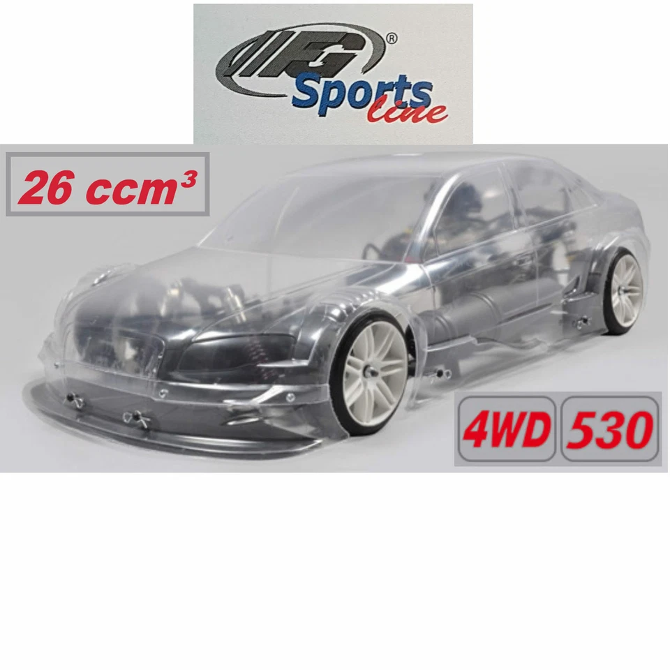 FG Modellsport 1:5 Sportsline 4WD 530 Chassis 26ccm³ Audi A4 DTM Siemens - Bild 2 von 4