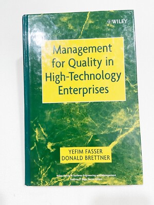 (Signed) Management for Quality in High Technology Enterprises, Hardcover, HC