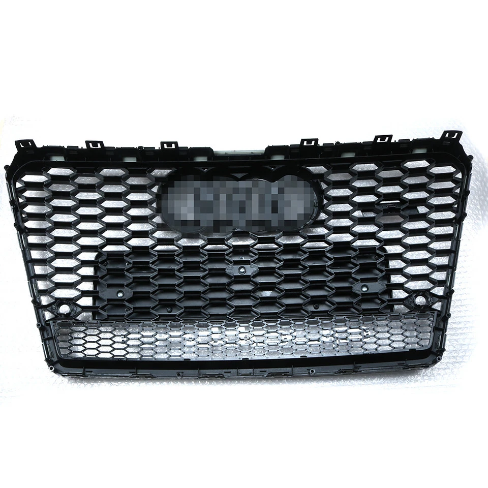 Se adapta a Audi A7 S7 RS7 estilo 2011-2014 parrilla delantera de malla de panal con Quattro Foto 3 de 4
