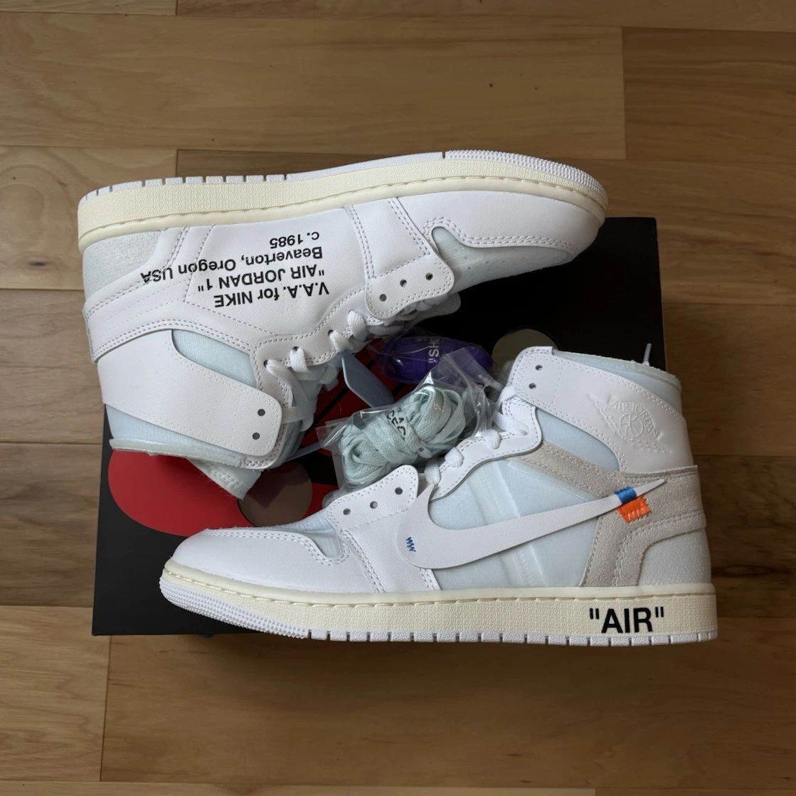 Off-White x Air Jordan 1 Retro OG High Alaska for Sale
