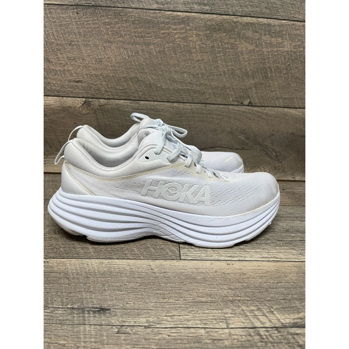 Hoka One One HOKA Bondi 8 Triple White for sale | eBay