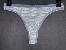 Warner s 05599 Y2K Brief High Waist Cotton String Thong M Panty Bikini Underwear