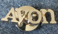 AVON COSMETICS Vintage Pin Badge/Brooch, Collectable & Wearable Silver Toned 