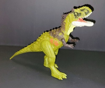 Rare Green Jurassic World Dominion Roar Strikers Rajasaurus Jurassic Park Tested