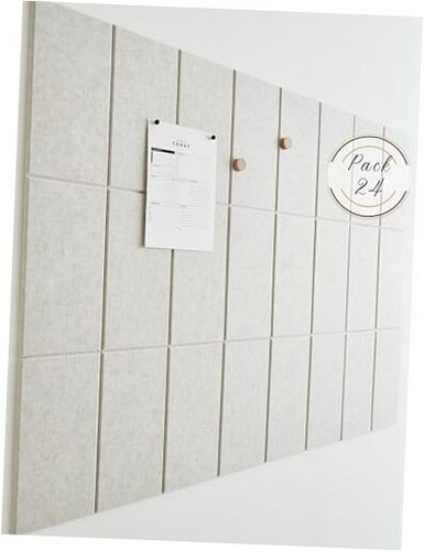 Large Cork Board for Office -Pack of 24- Black Felt Board Alternative - Felt - Picture 1 of 7