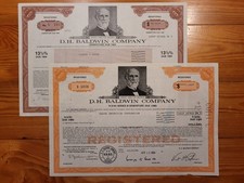 US: 2 x D.H.Baldwin Co., 1983, 1986, Debentures, PIANOS: D.H. HAMILTON *