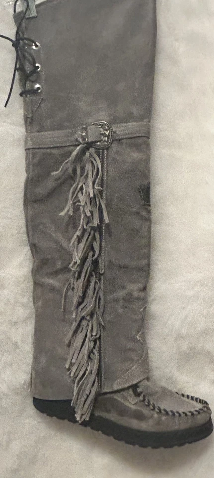 Nuevas botas mocasín de cuña gris El Vaquero Coleen Silverstone talla 10 nuevas sin caja  Foto 3 de 4