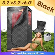 Upgraded Infrared Sauna Box for Relaxation, Detoxification, Portable Steam Sauna
