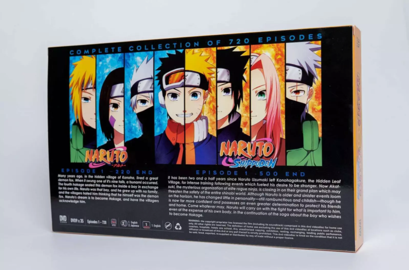 English Dubbed Naruto Shippuden Vol 1-720 End DVD + 11 Movies