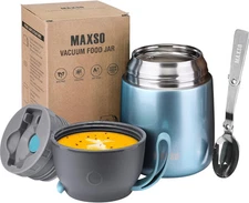 Insulated Thermo Food Jar for Hot & Cold Food for Kids Adult, 17 Oz Soup Thermal