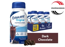 Ensure Original Nutrition Shake, 9g Protein, Dark Chocolate, 8 fl oz - 18 Pack