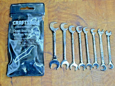 Vintage Craftsman Made In The Usa 8 Pc Open End Ignition Wrench Set 9 44778 Nice