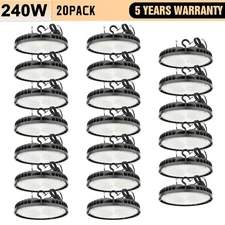 20X UFO LED High Bay Light 240W Dimmable Factory Warehouse Commercial Shop Light